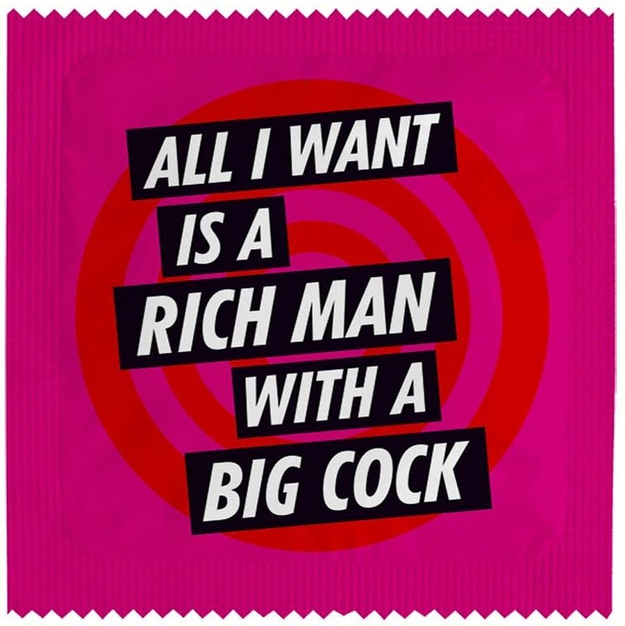 Prezervativ Callvin - All I Want Is A Rich Man With A Big Cock