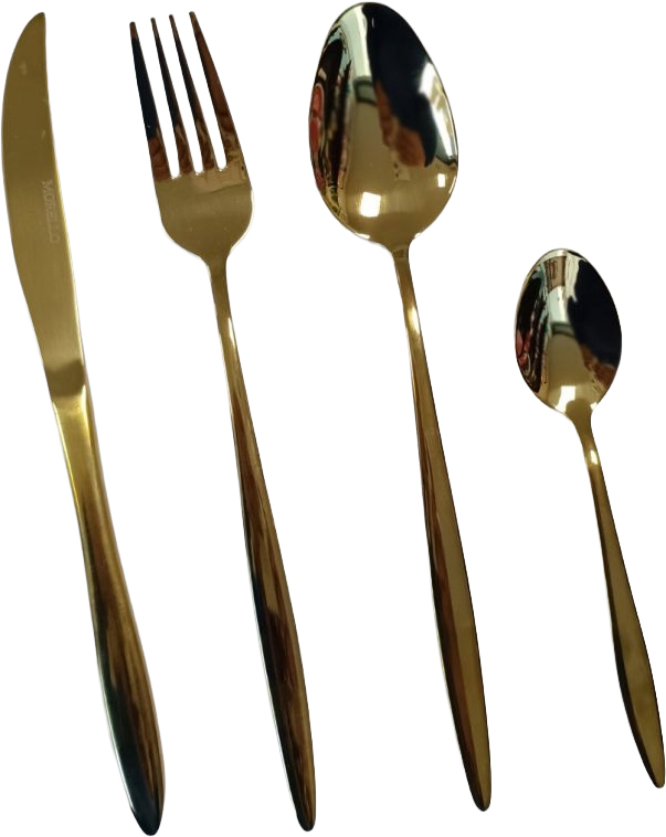 Set tacâmuri Morello - New Elegant Gold, 24 piese
