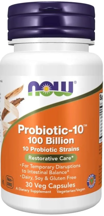 Probiotic-10 100 Billion, 520 mg, 30 capsule, Now