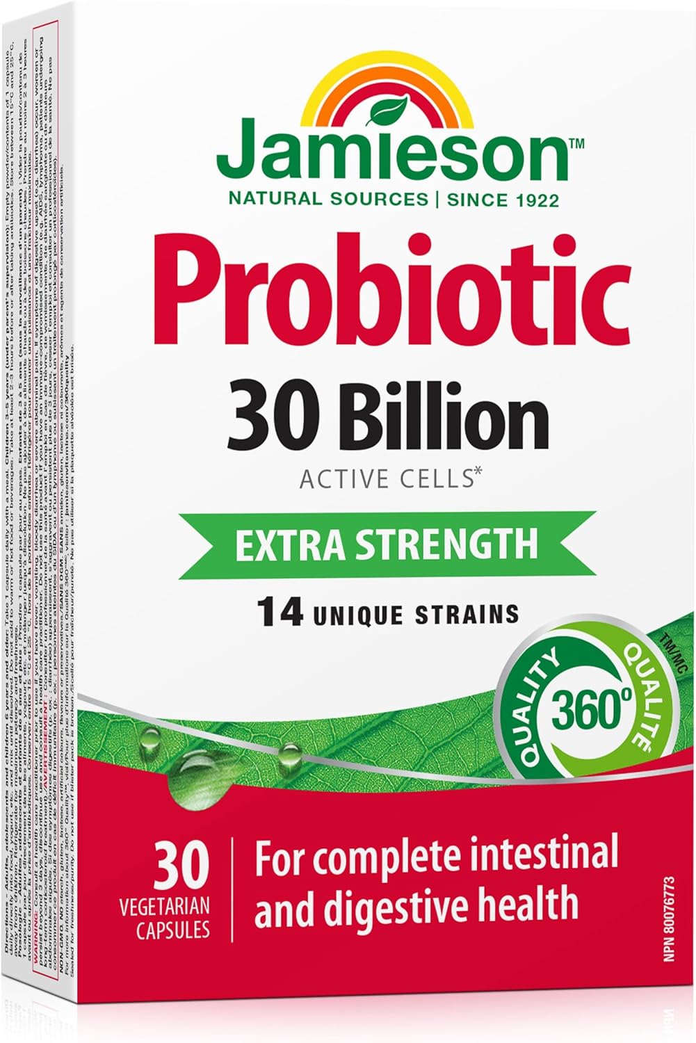 Probiotic 30 Billion Extra Strength, 30 capsule, Jamieson