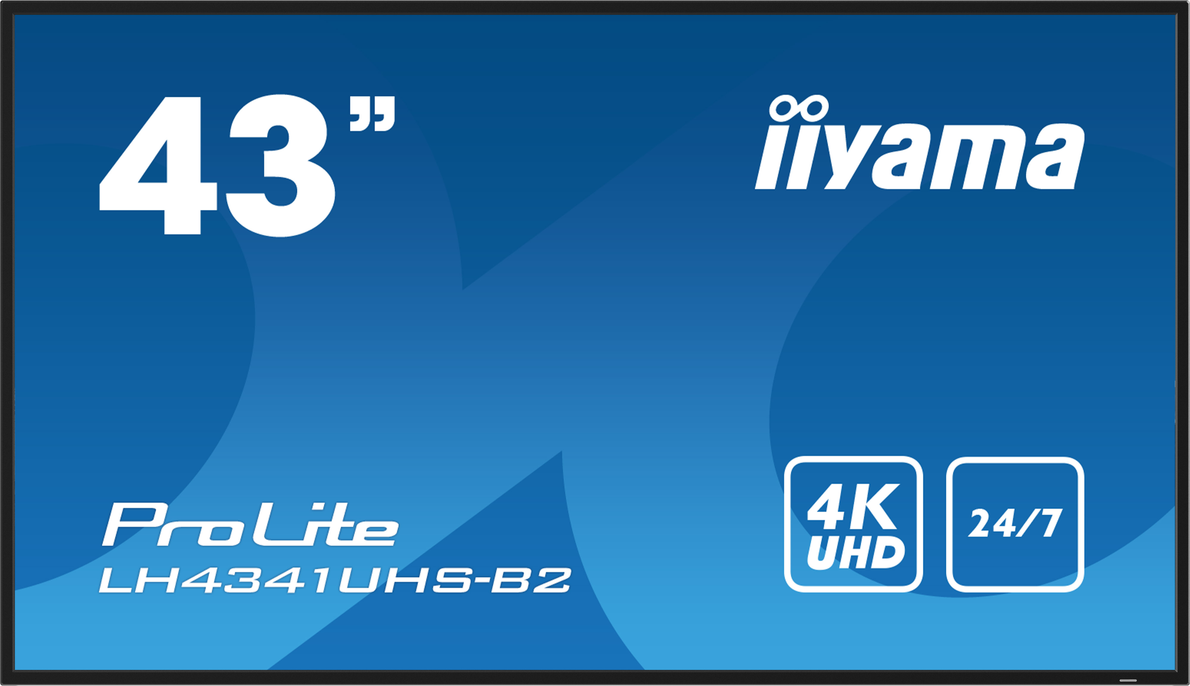 Monitor profesional IIYAMA - ProLite LH4341UHS-B2, 43'', 4K, IPS, negru