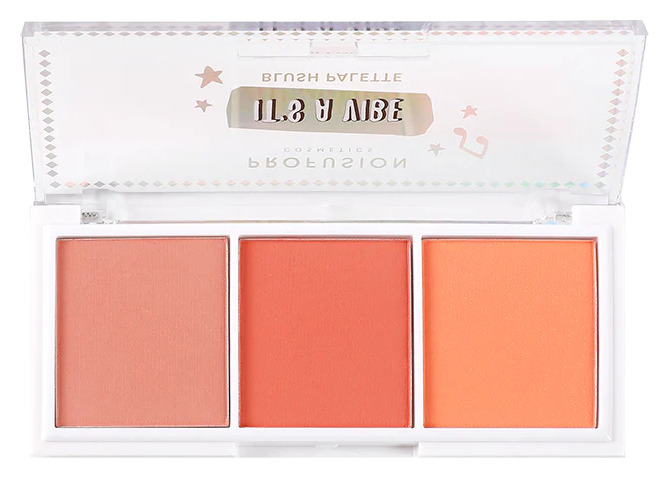 Profusion Cosmetics Paletă de fard de obraz It's a Vibe, 3 culori