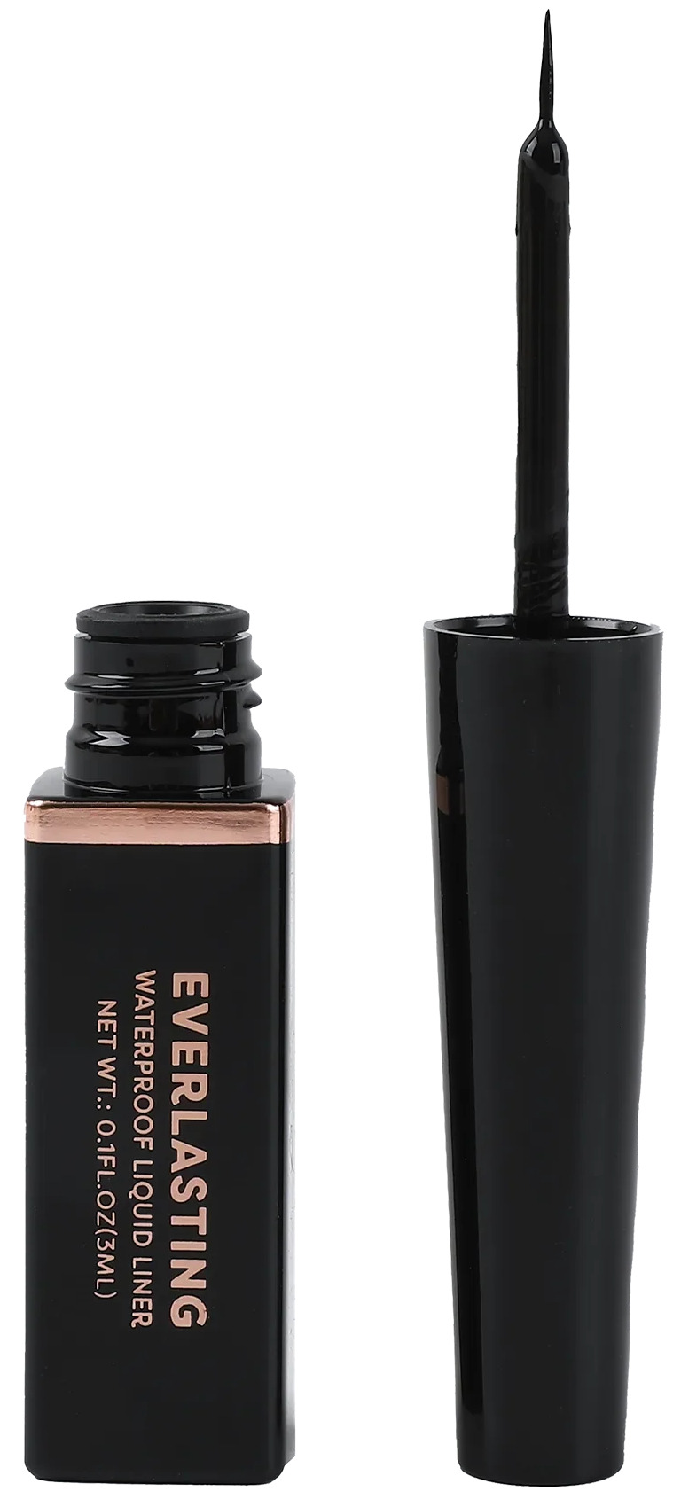 Profusion Cosmetics Eyeliner lichid rezistent la apă Everlasting, Midnight Black, 3 ml