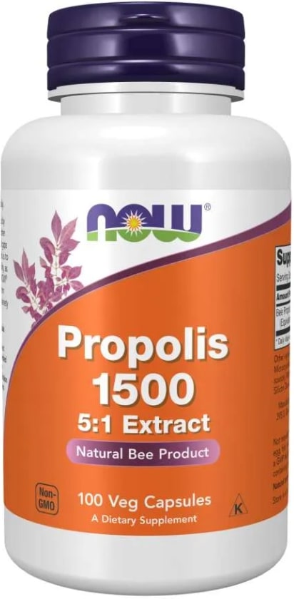 Propolis 1500 5:1 Extract, 300 mg, 100 capsule, Now
