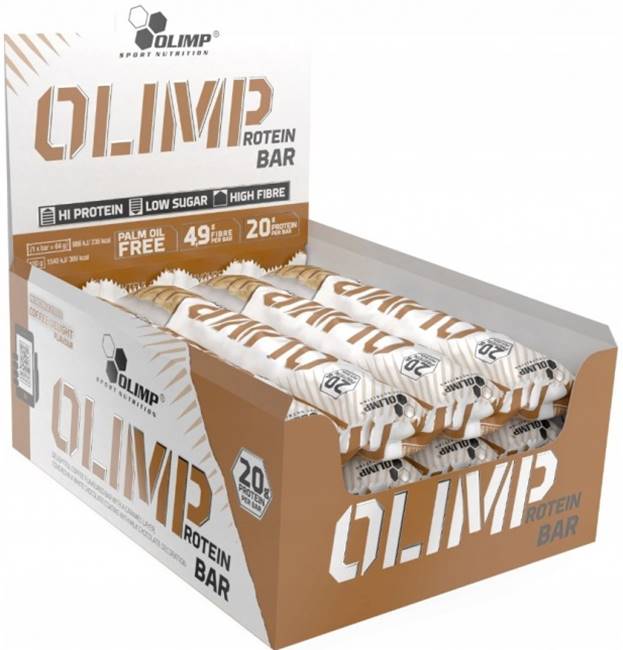 Protein Bar Box, deliciul cafelei, 12 buc, Olimp