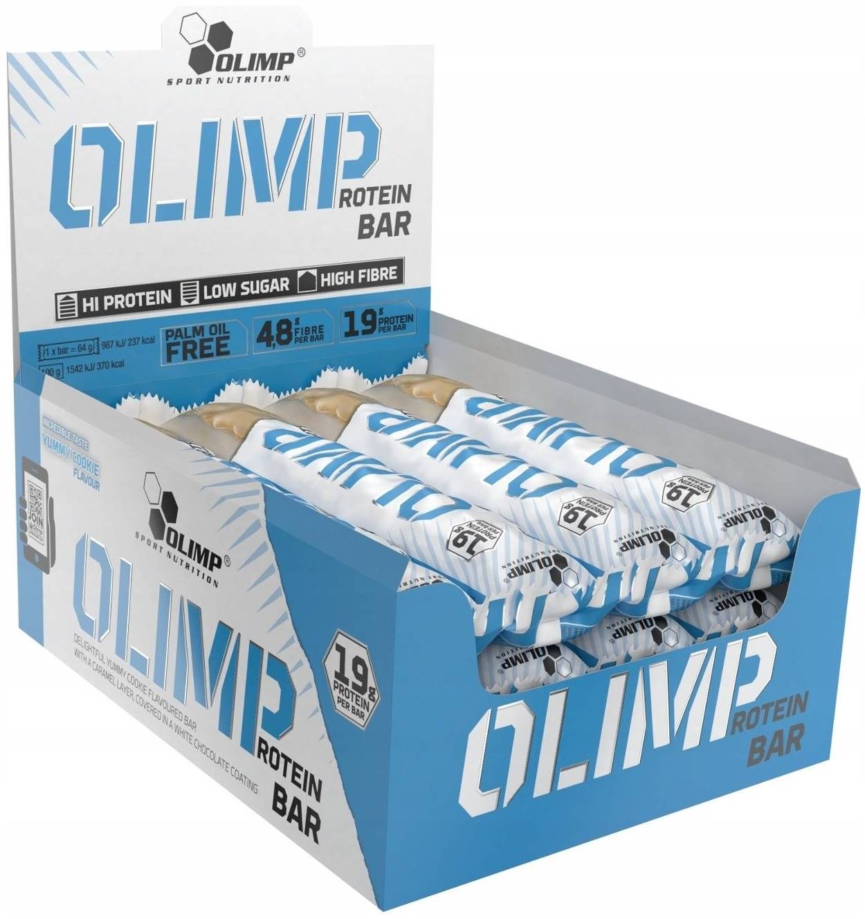 Protein Bar Box, fursec delicios, 12 buc, Olimp