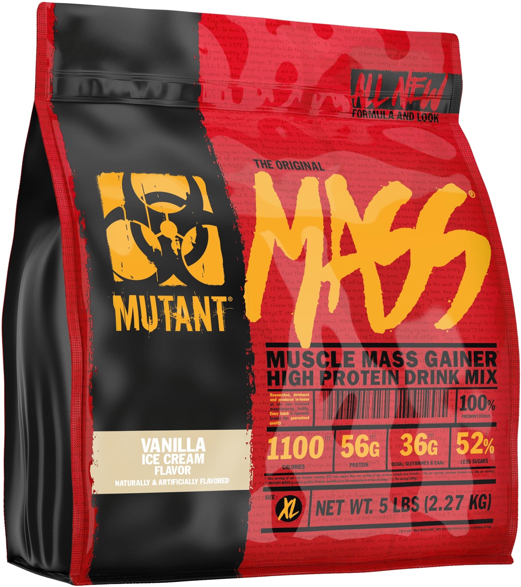 Mass, vanilla ice cream, 2.27 kg, Mutant