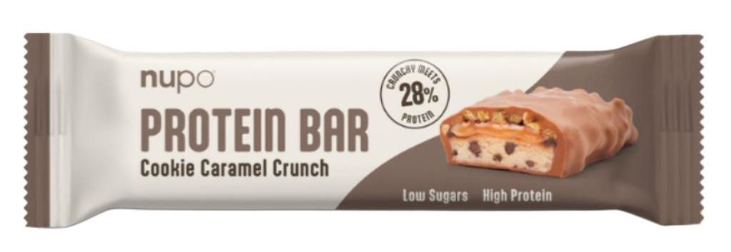 Baton proteic, fursec cu caramel, 45 g, Nupo