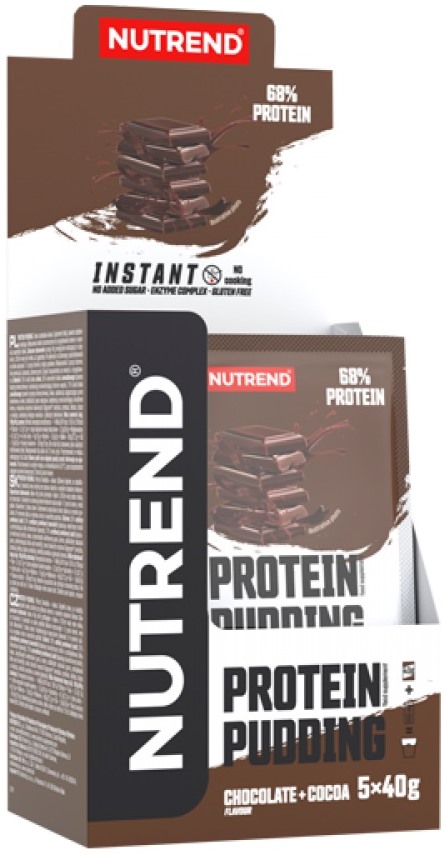 Protein Pudding, ciocolată cu cacao, 5 pliculețe, Nutrend