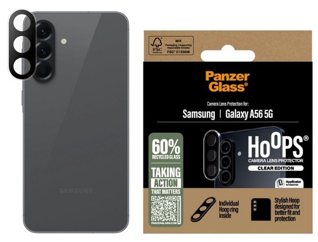 Protector pentru cameră PanzerGlass - Hoops, Galaxy A56, transparent