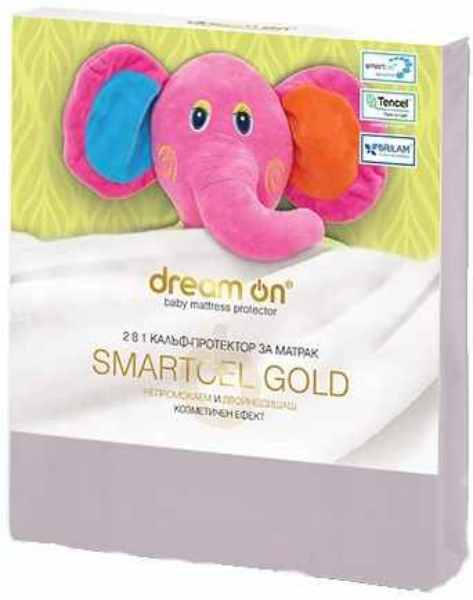 Protector de saltea Dream On - Smartcel Gold, 60 x 120 cm, Ekru
