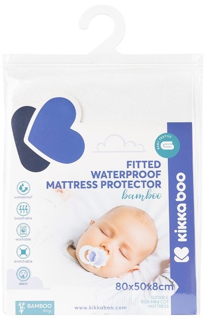 Protectie pentru saltea Kikka Boo - bambuc, 80 х 50 х 8 cm