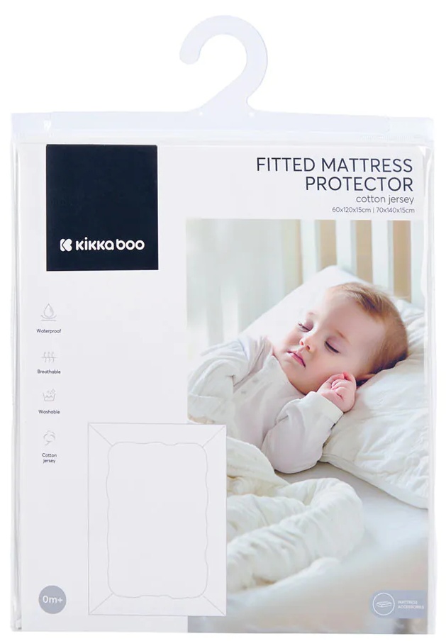 Protecție pentru saltea KikkaBoo - Dots, 60 х 120 х 15 cm