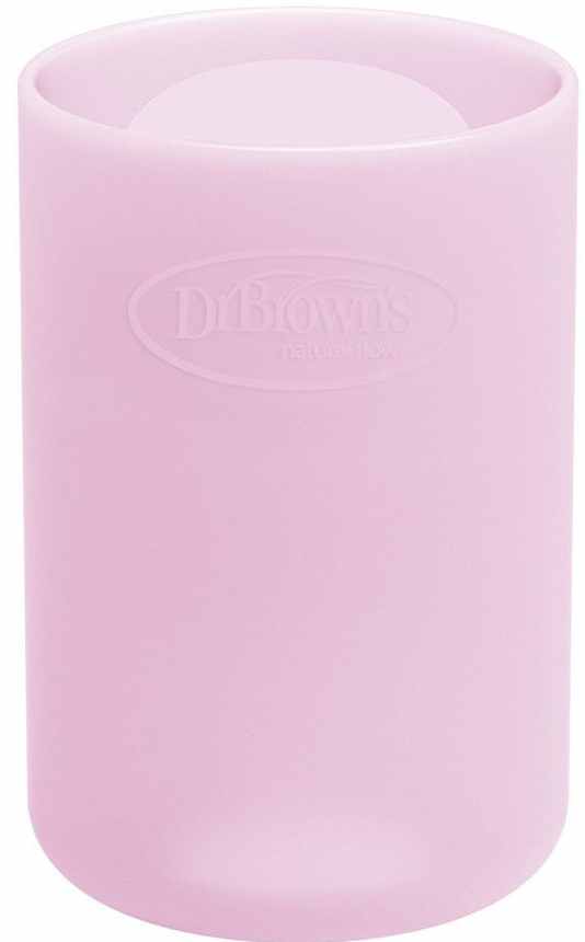 Protector pentru biberon de sticlă Dr.Brown's - Options+ Narrow, 120 ml, roz