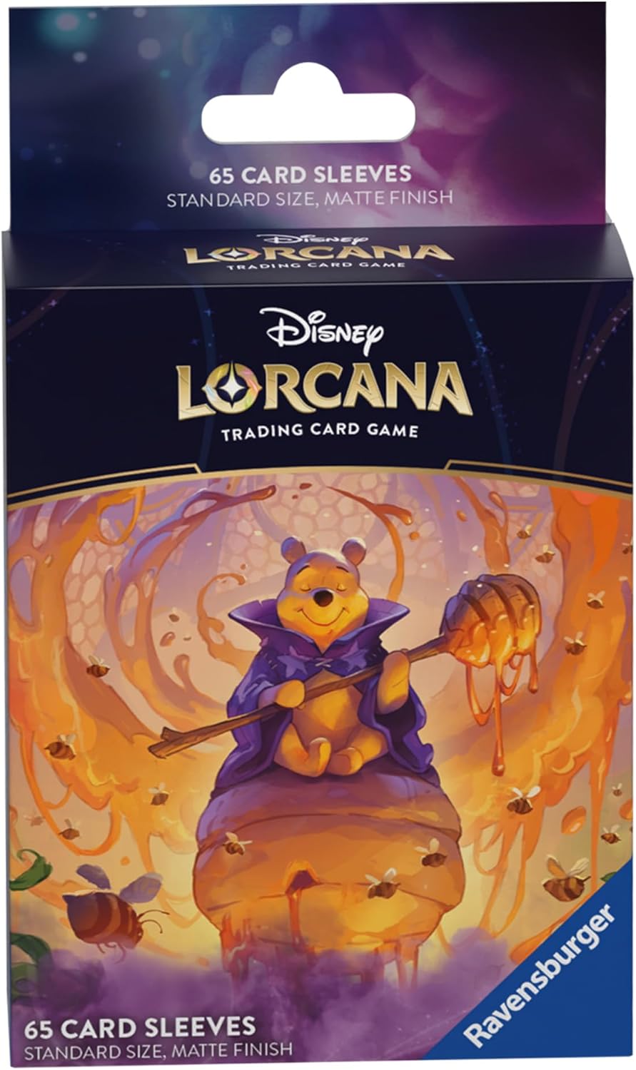 Protecții pentru cărți de joc Ravensburger - Disney Lorcana TCG: Azurite Sea - Winnie the Pooh (65 buc.)