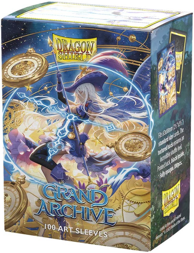 Protecții pentru carduri  Dragon Shield - Matte Dual Art Sleeves Standard Size, Grand Archive: Chronowarp (100 buc.)