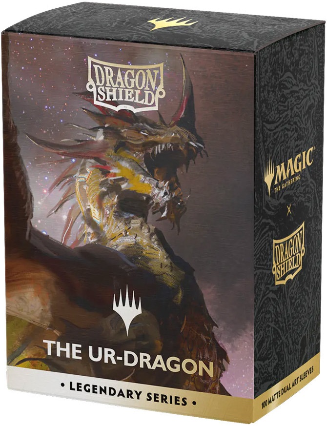 Protecții pentru carduri  Dragon Shield - Matte Dual Art Sleeves Standard Size, Legendary Series: The Ur-Dragon (100 buc.)