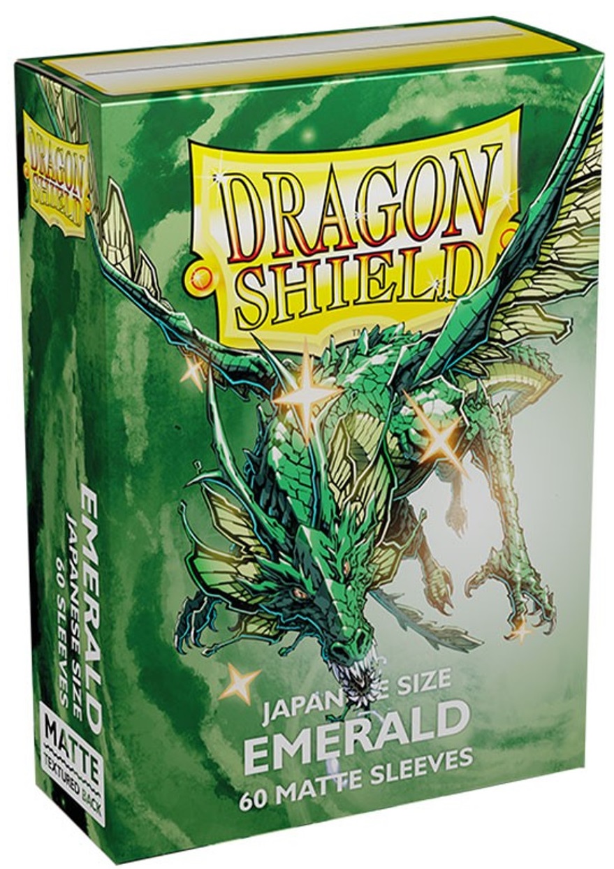 Protecții pentru cărți Dragon Shield - Matte Sleeves Small Size, Emerald (60 buc.)