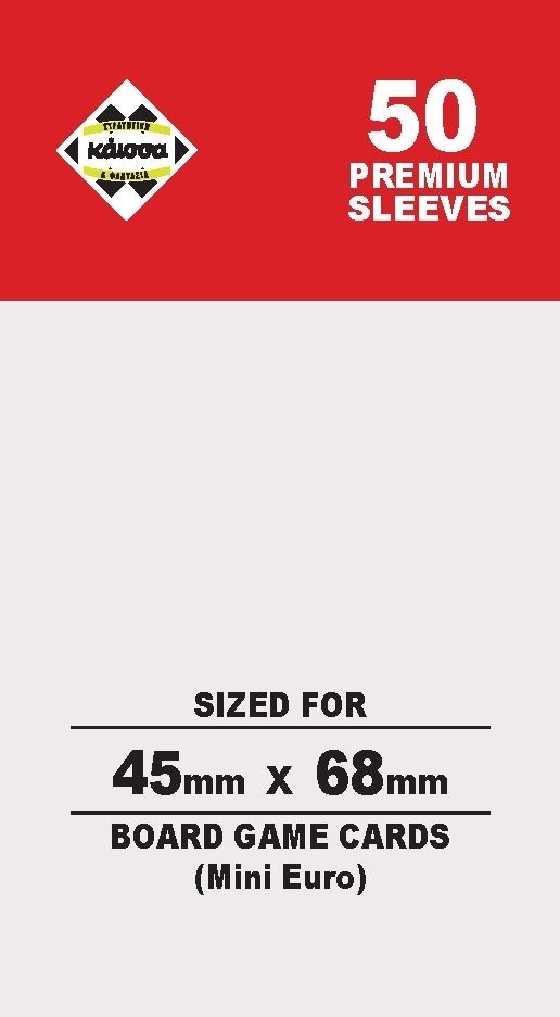 Protecții pentru cărți de joc Kaissa Premium Sleeves 45 x 68 (Mini Euro) - 50 buc.