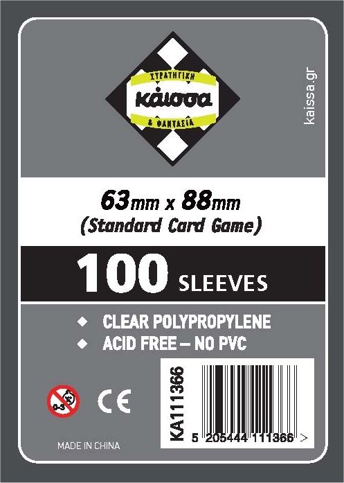 Protecții pentru cărți de joc Kaissa Sleeves 63 x 88 mm (MTG Card Game) - 100 buc.
