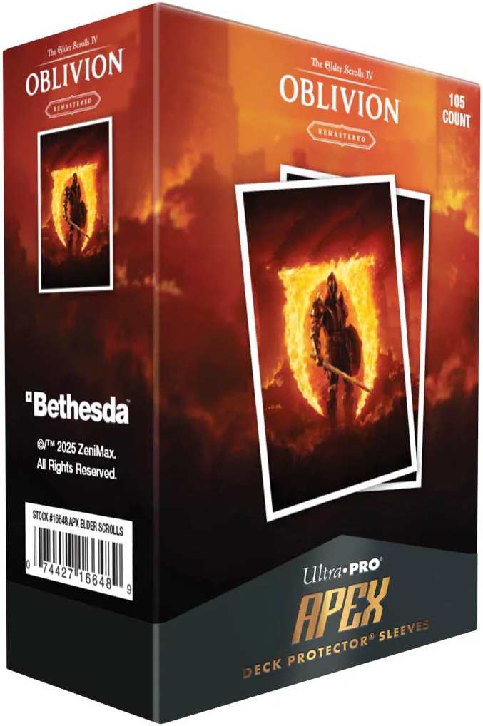 Protecții pentru carduri  Ultra Pro - The Elder Scrolls IV: Oblivion Remastered Apex Deck Protector Sleeves (105 buc..)