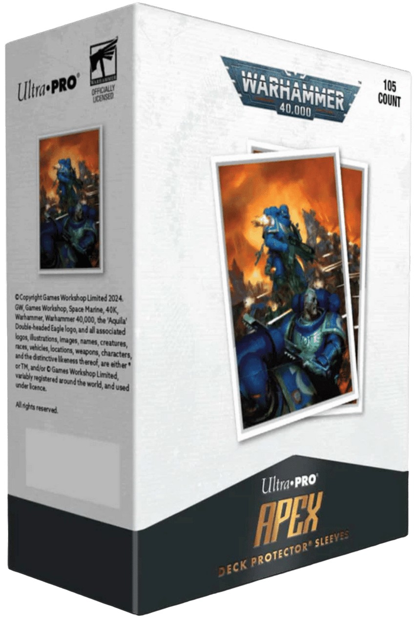 Protecții pentru cărți Ultra Pro - Warhammer 40K: Space Marines, Adeptus Astartes Apex Deck Protector (105 buc)