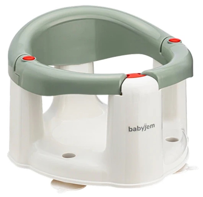 Cadă antiderapantă și scaun pentru hrănire  BabyJem - Soft Green