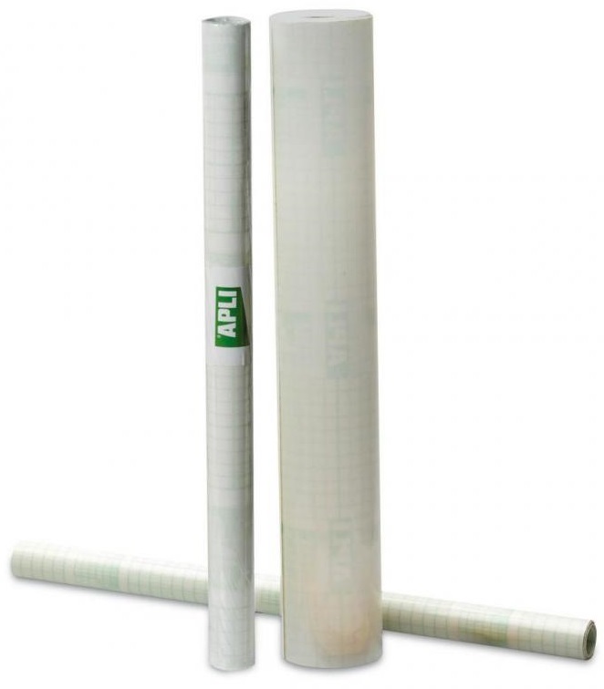 Folie transparentă autocolantă pentru copertare Apli - 20 m x 50 cm