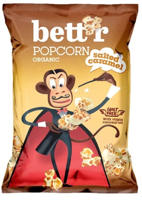 Floricele de porumb cu caramel sărat, 60 g, Bett'r