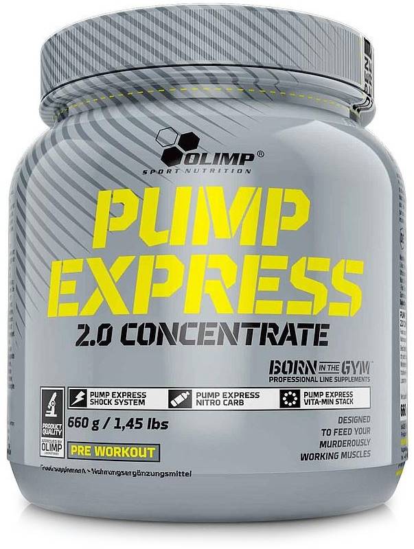Pump Express 2.0 Concentrate, portocală, 660 g, Olimp