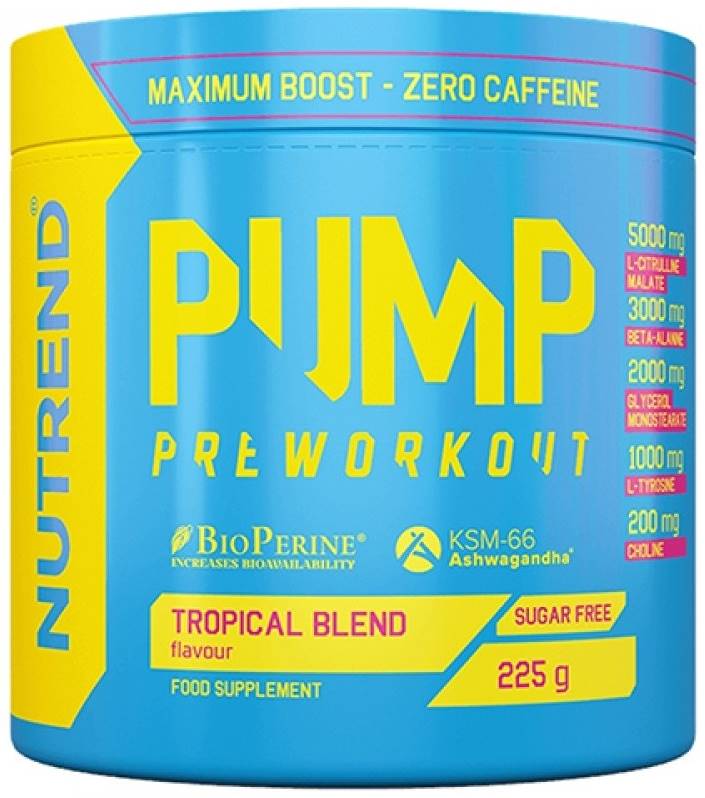 Pump, fructe tropicale, 225 g, Nutrend