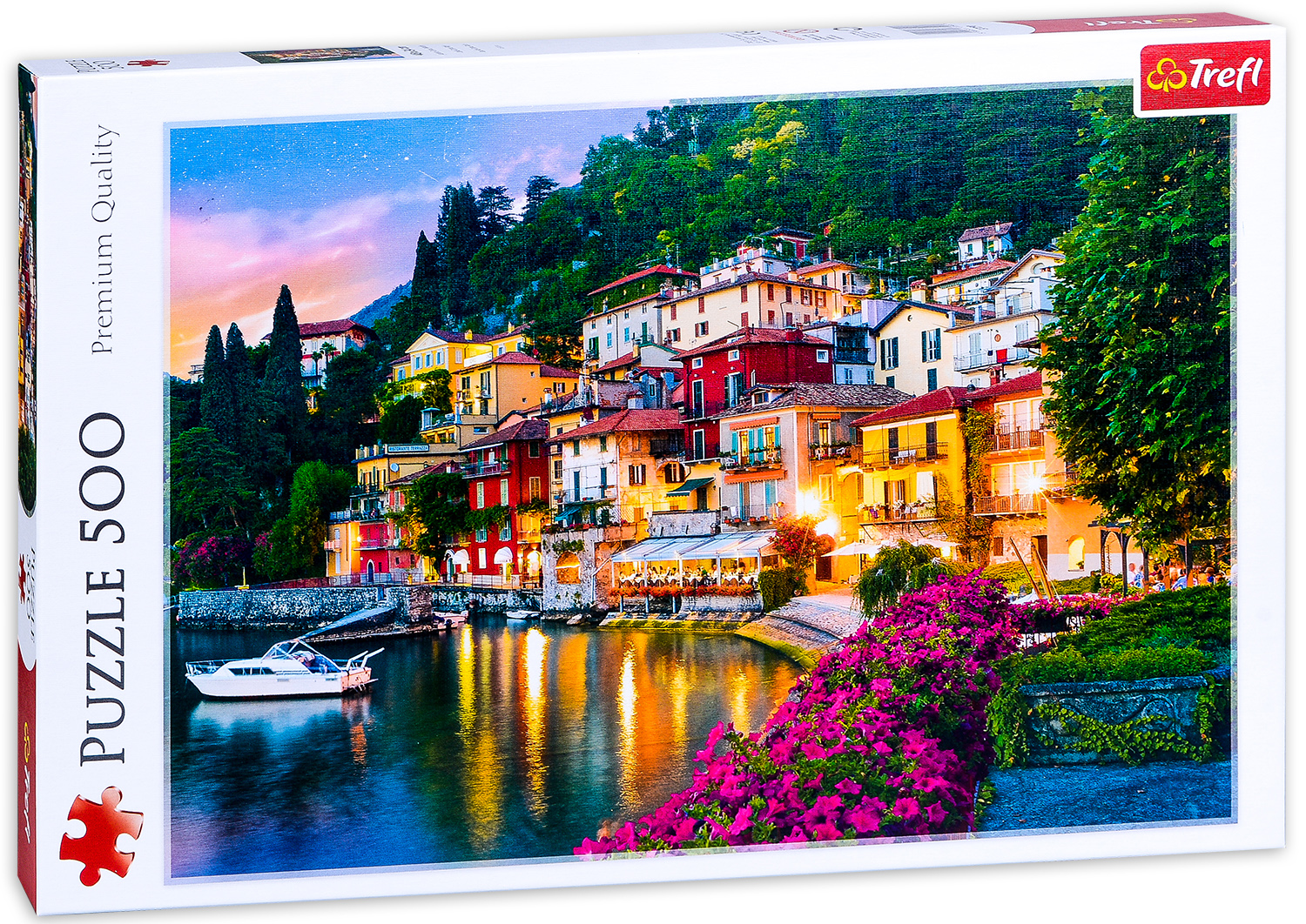 Puzzle Trefl din 500 de piese -  Lacul Komo, Italia