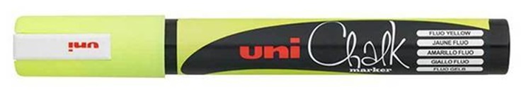 Marker cu creta Uniball – Galben