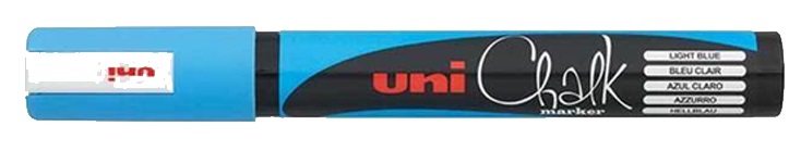 Marker cu creta Uniball – Albastru