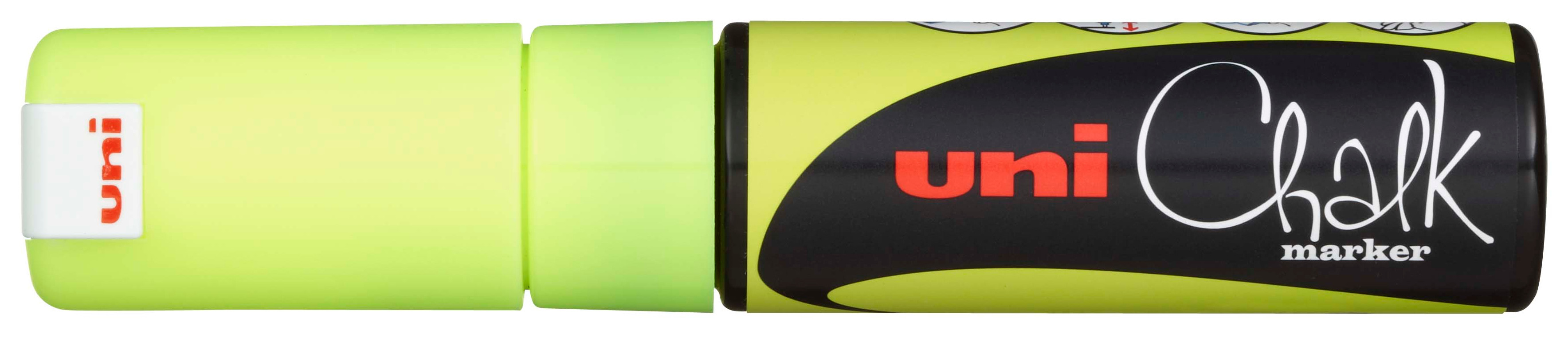 Marker creta Uniball - Galben, 8.0 mm
