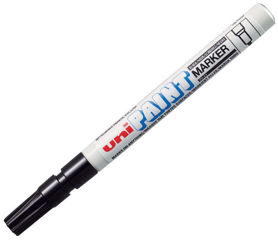 Marker permanent Uniball pe baza de ulei - Negru