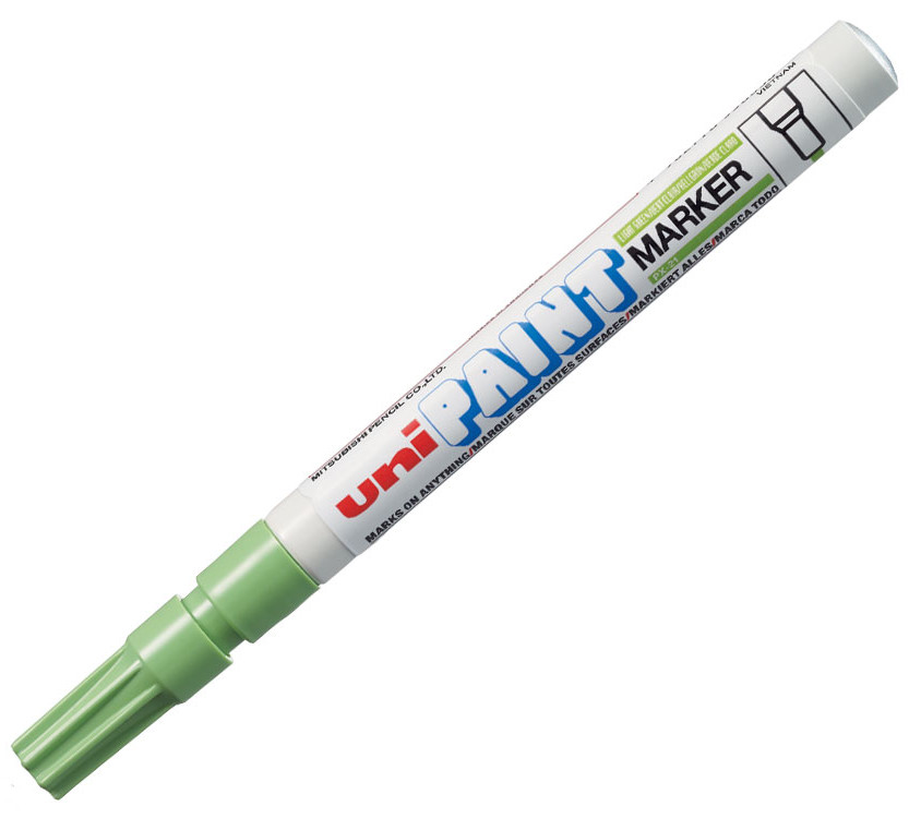 Marker permanent Uniball pe baza de ulei - Verde deschis