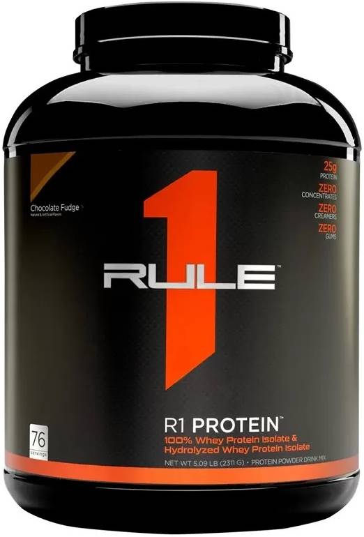R1 Protein, ciocolată fudge, 2.31 kg, Rule1