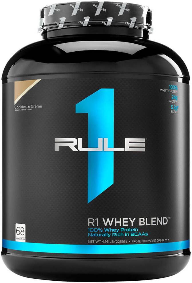R1 Whey Blend, biscuiți cu cremă, 2251 g, Rule1