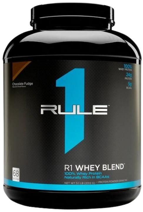 R1 Whey Blend, fudge de ciocolată , 2312 g, Rule1