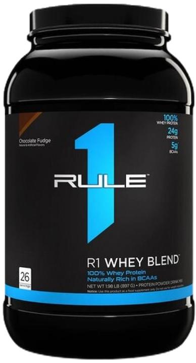 R1 Whey Blend, fudge de ciocolată, 937 g, Rule1