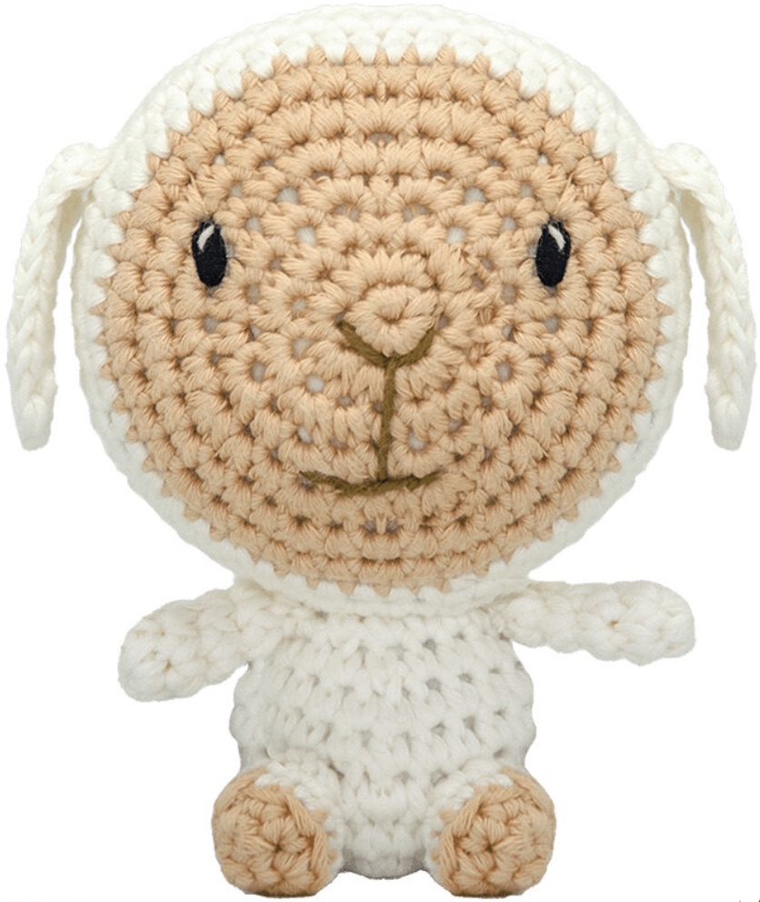 Jucărie tricotată manual Wild Planet - Oaie, 12 cm
