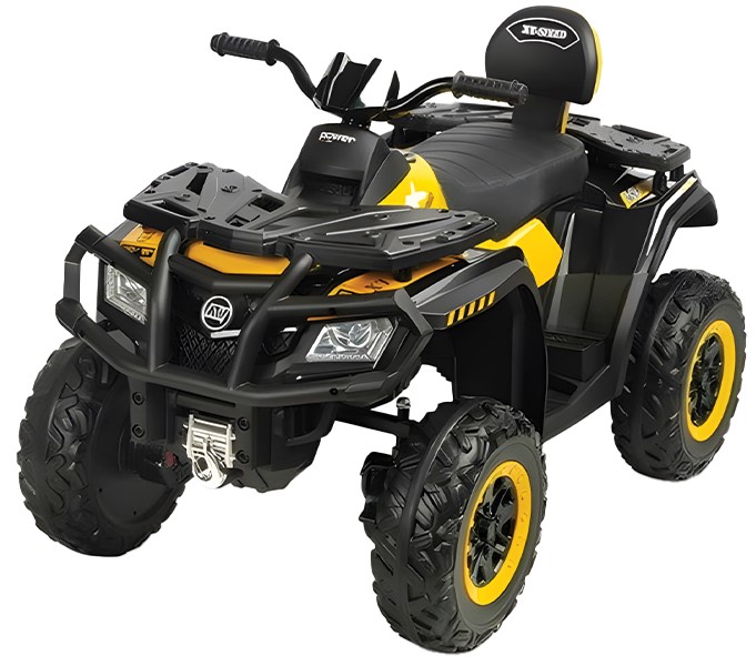 Jeep alimentat cu baterii Caretero Toyz - Quad Rush, galben