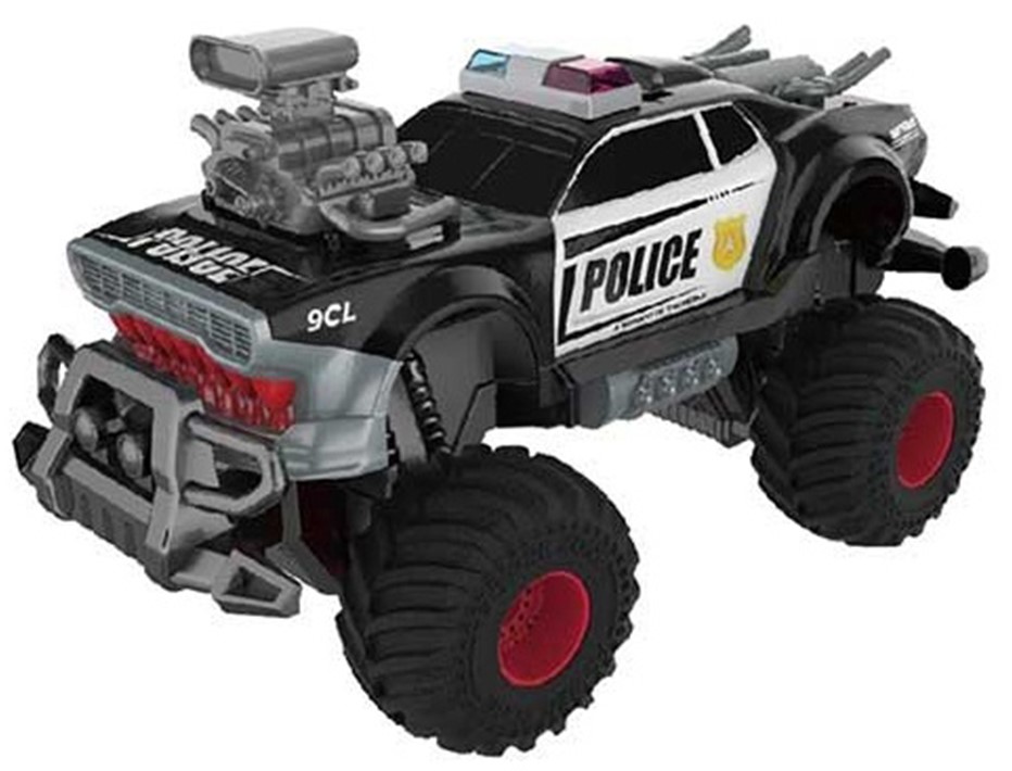Jeep de poliție controlat radio Crazon - Off-Road, cu sunete spectaculoase, 1:14