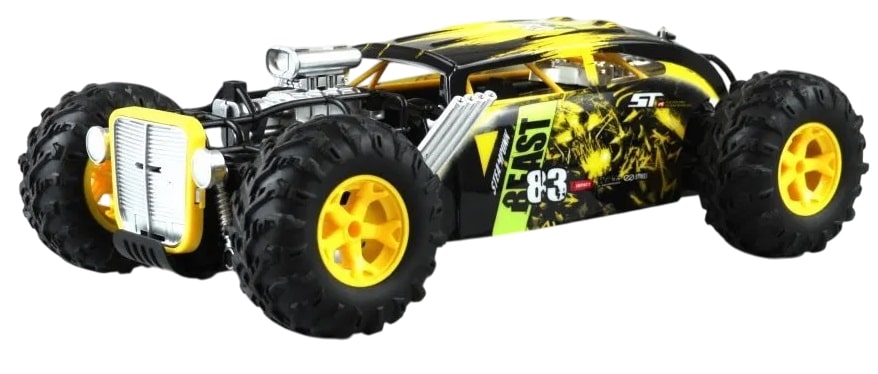 Mașină controlată radio Crazon - Pentru cascadorii, 4x4, 1:12, galben