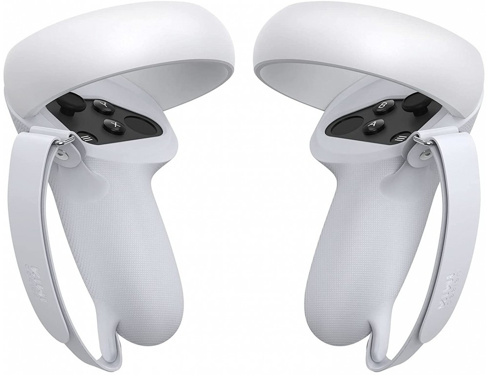 Mânere pentru controller Kiwi Design - Oculus Quest 2, albe