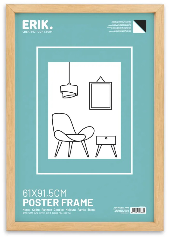 Ramă pentru poster Erik - 61 х 91.5 cm, fag