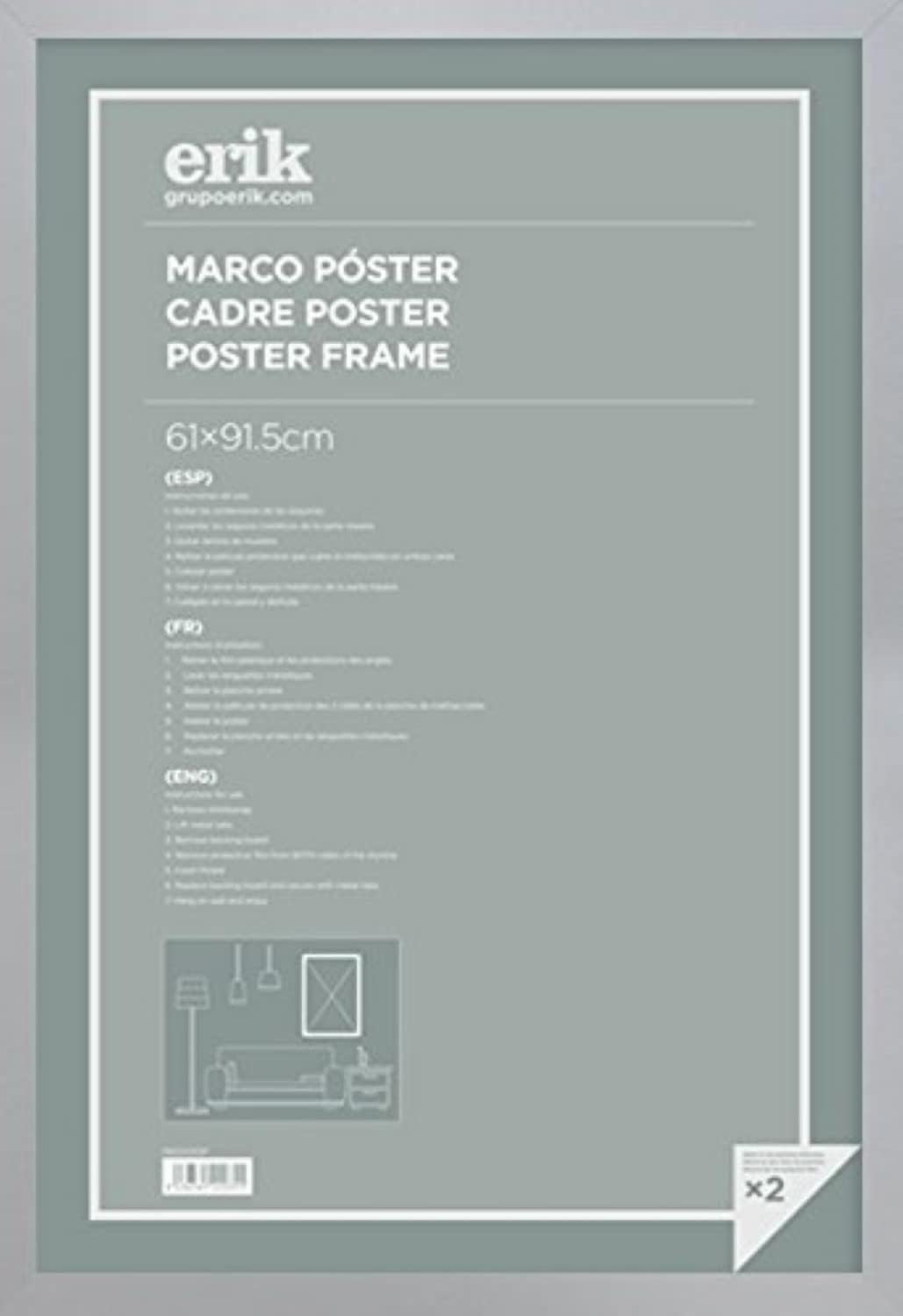 Ramă pentru poster Erik - 61 х 91.5 cm, argintiu