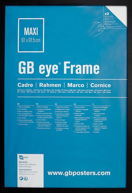 Rama pentru poster GB eye - 61 х 91.5 cm,negru