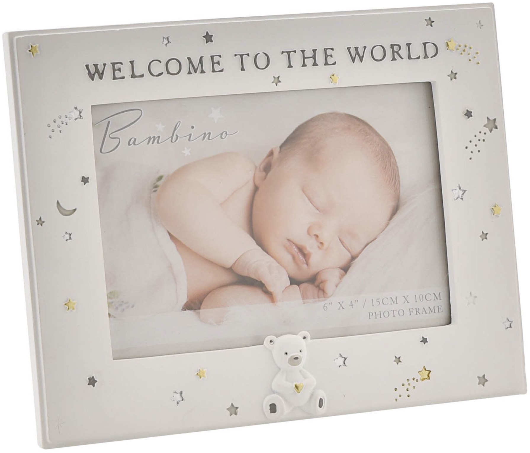 Ramă foto cu decorațiuni Widdop Bambino - Welcome to the world